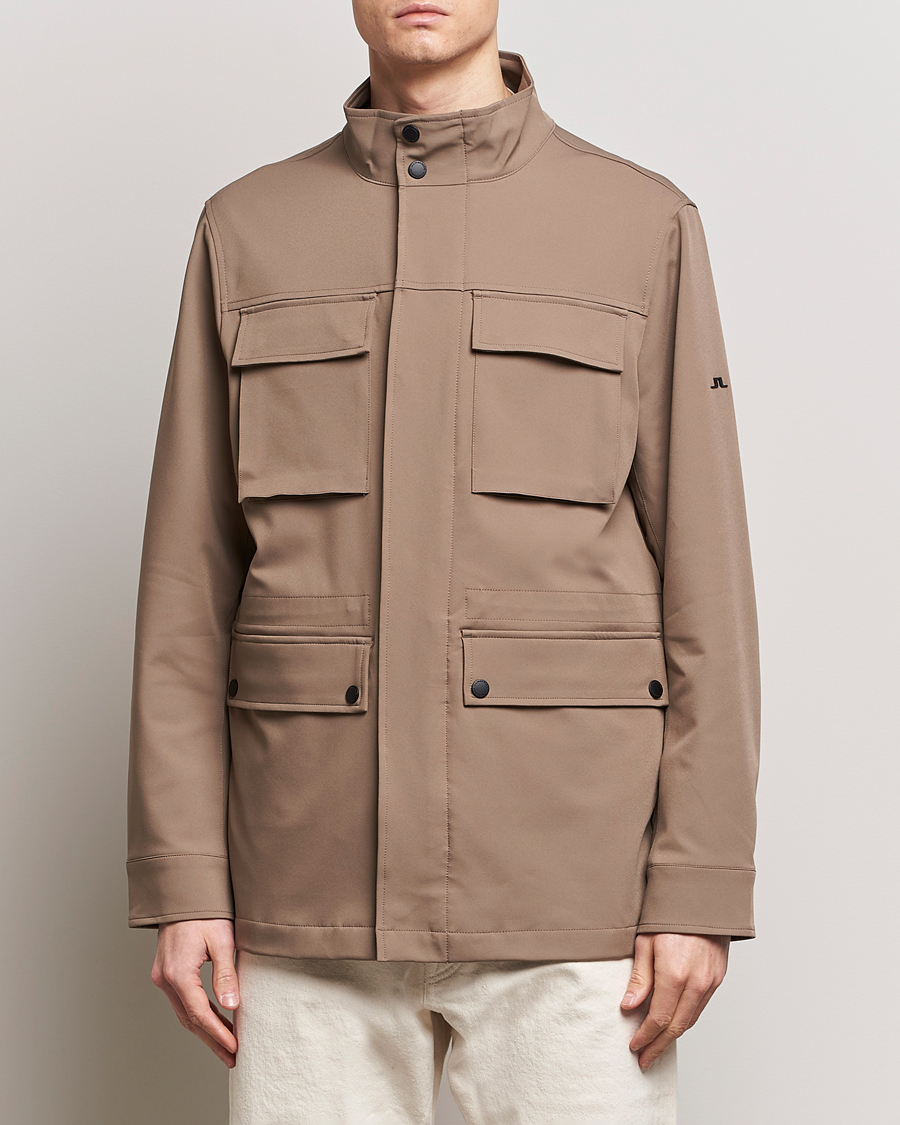 Hombres | Abrigos y chaquetas | J.Lindeberg | Ripley 4-Way Stretch Field Jacket Walnut