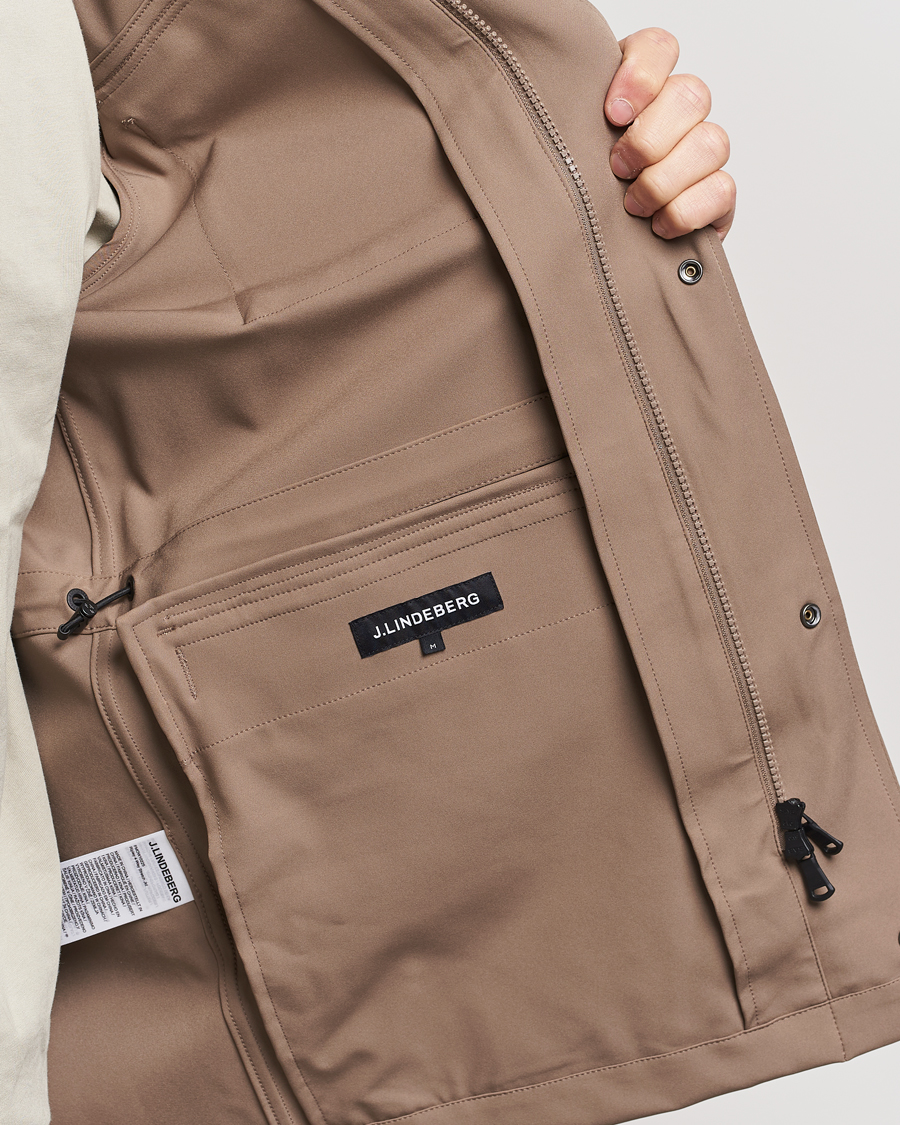 Hombres | Abrigos y chaquetas | J.Lindeberg | Ripley 4-Way Stretch Field Jacket Walnut