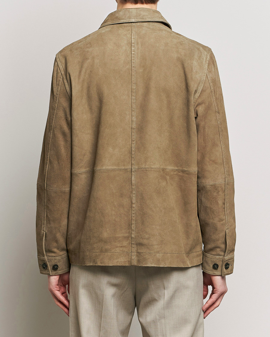 Hombres | Abrigos y chaquetas | J.Lindeberg | Walt Suede Jacket Walnut