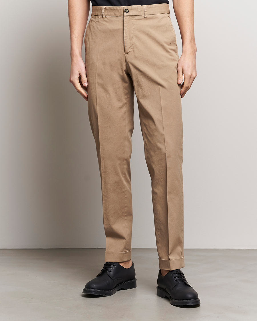Hombres | Pantalones de traje | J.Lindeberg | Lois Garment Dye Pants Batique Khaki