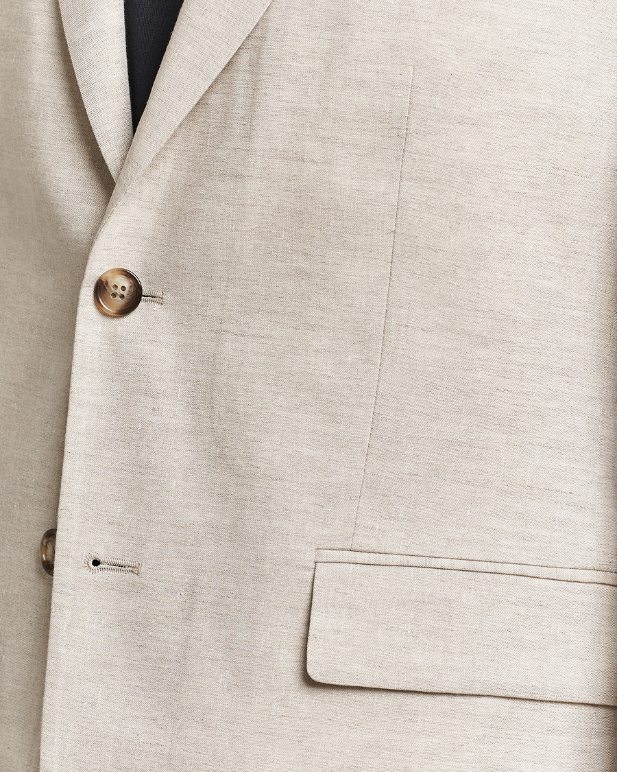 Hombres | Blazers | J.Lindeberg | Hopper Super Linen Blazer Moonbeam