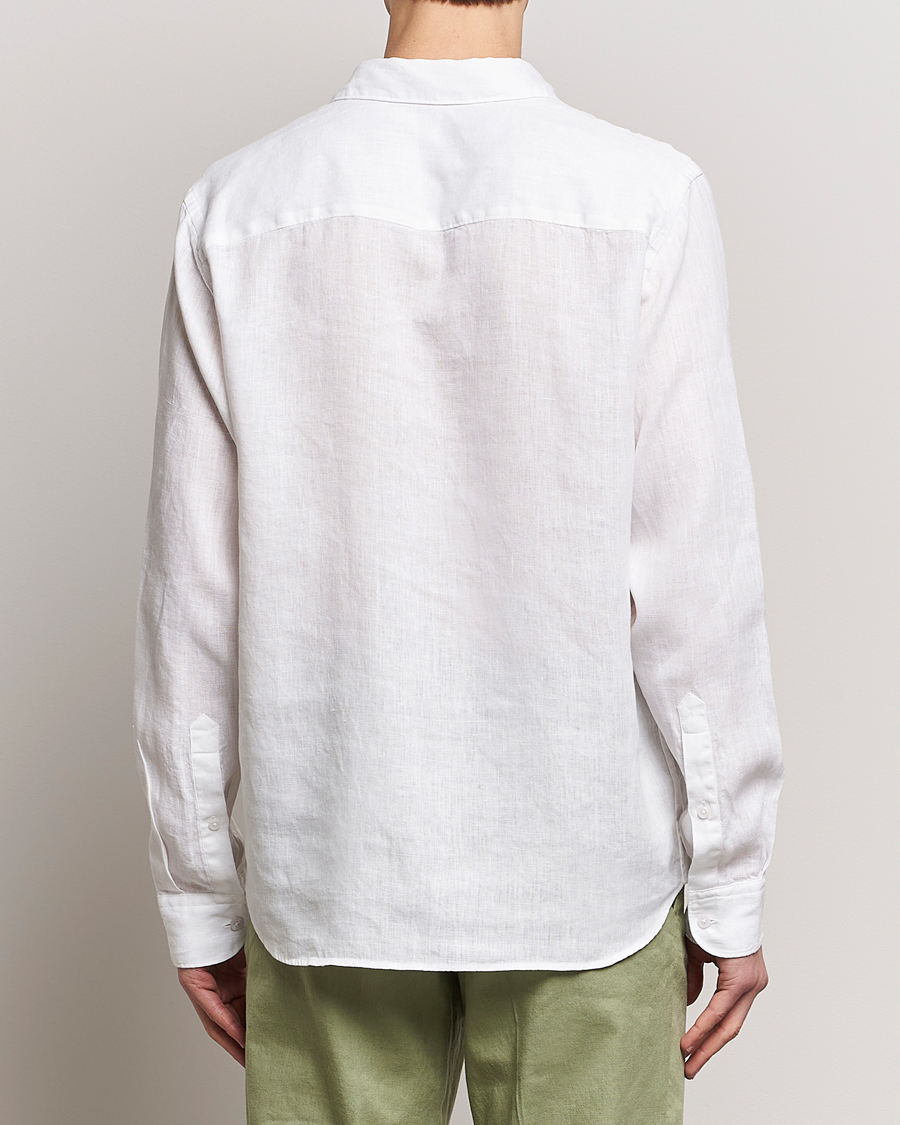 Hombres | Camisas | J.Lindeberg | Regular Fit Clean Linen Shirt White
