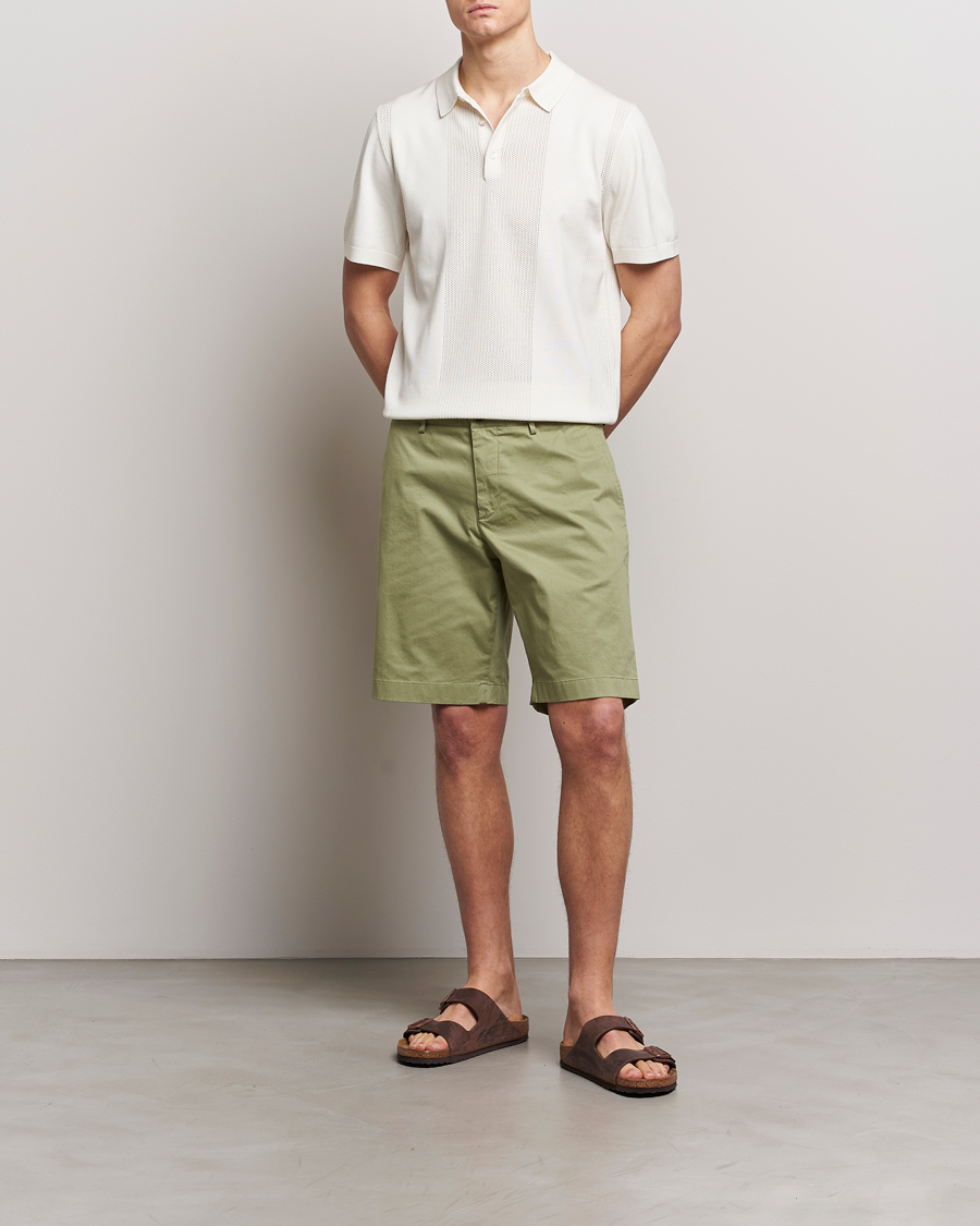 Hombres | Pantalones cortos | J.Lindeberg | Nathan Cloud Satin Shorts Oil Green