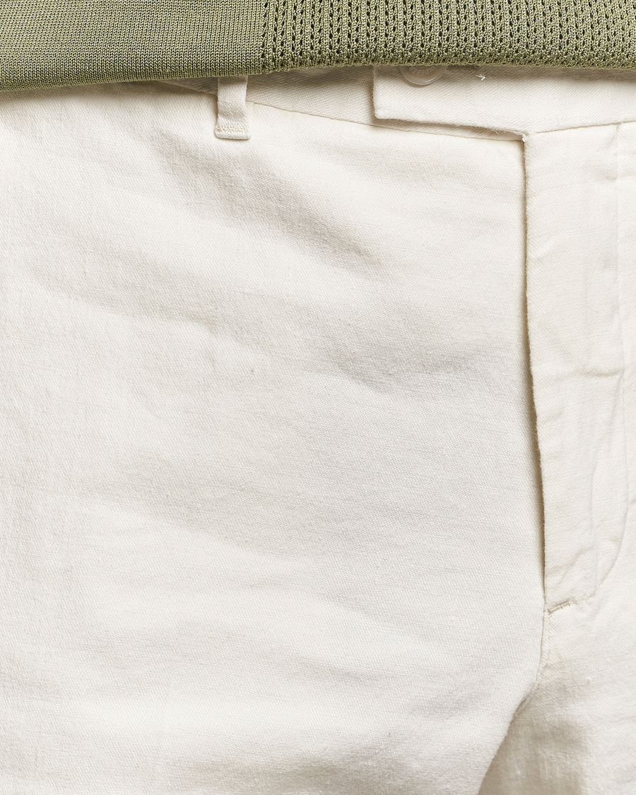 Hombres | Pantalones | J.Lindeberg | Lois Cotton/Linen Stretch Pants Cloud White