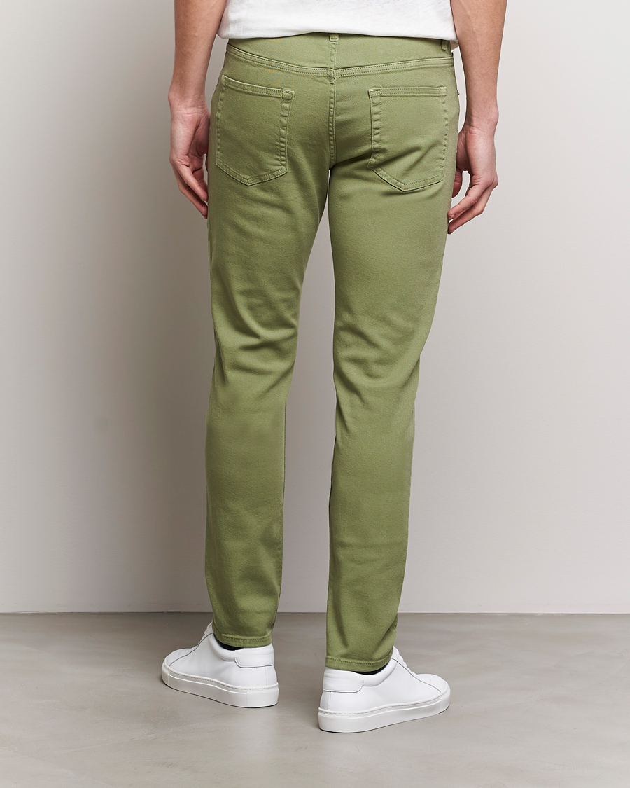 Hombres | Pantalones | J.Lindeberg | Jay Twill Slim Stretch 5-Pocket Trousers Oil Green