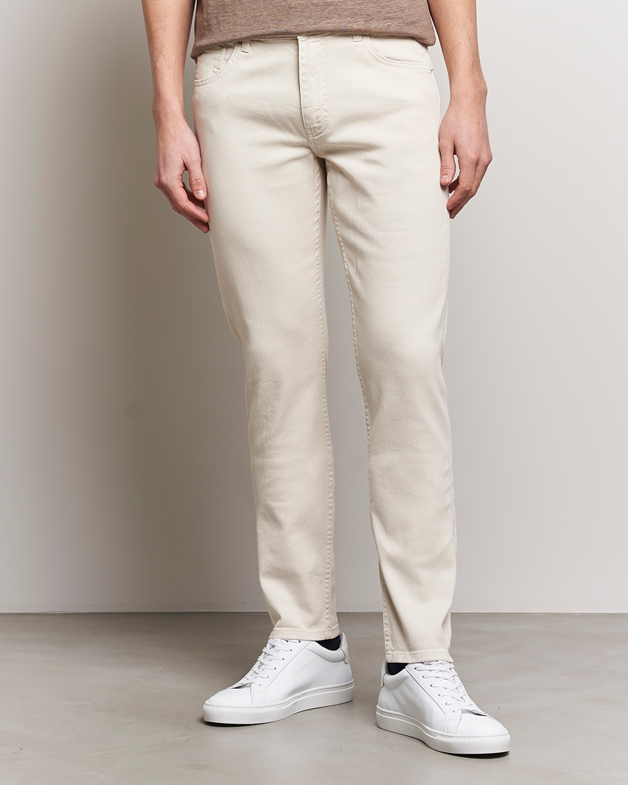 Hombres | Pantalones casuales | J.Lindeberg | Jay Twill Slim Stretch 5-Pocket Trousers Moonbeam
