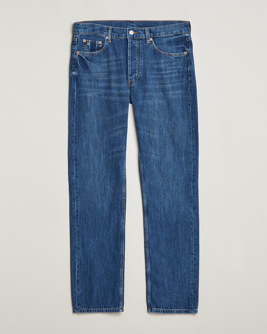 Hombres | Vaqueros | J.Lindeberg | Cody Slub Regular Jeans Mid Blue