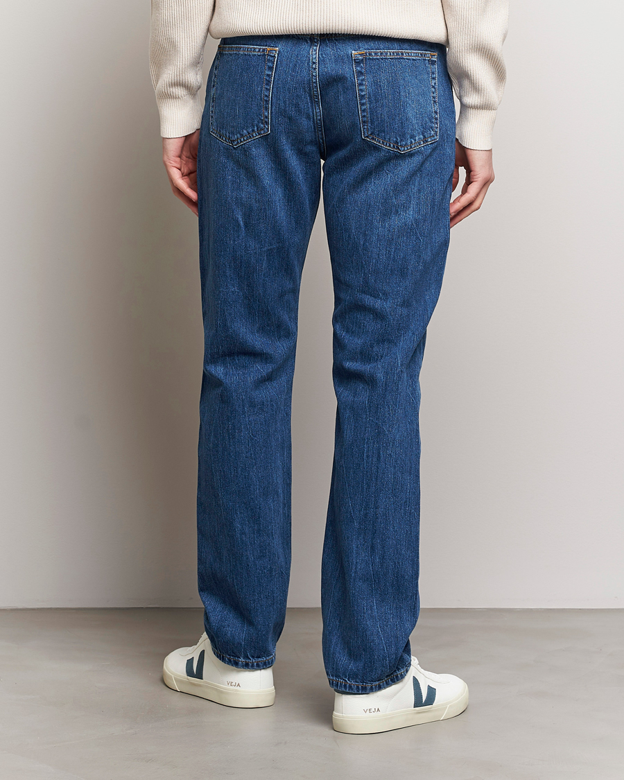 Hombres | Vaqueros | J.Lindeberg | Cody Slub Regular Jeans Mid Blue