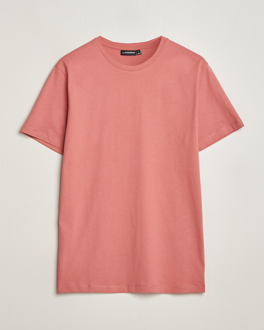 Hombres | Camisetas | J.Lindeberg | Sid Basic T-Shirt Dusty Cedar