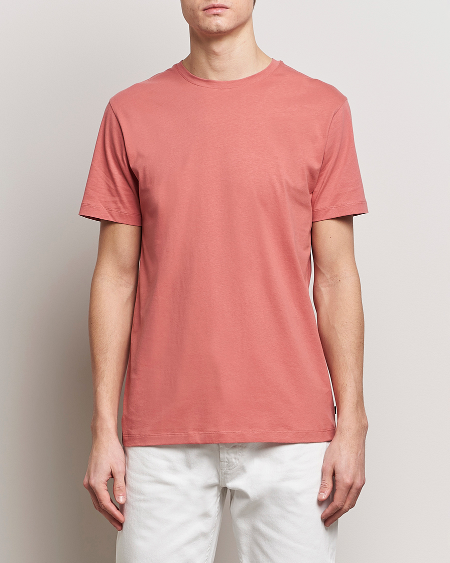 Hombres | Camisetas | J.Lindeberg | Sid Basic T-Shirt Dusty Cedar
