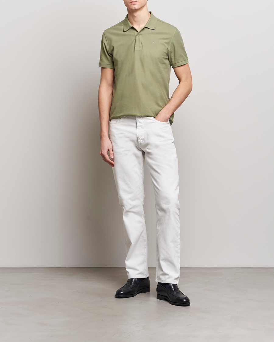 Hombres | Polos | J.Lindeberg | Troy Polo Shirt Oil Green