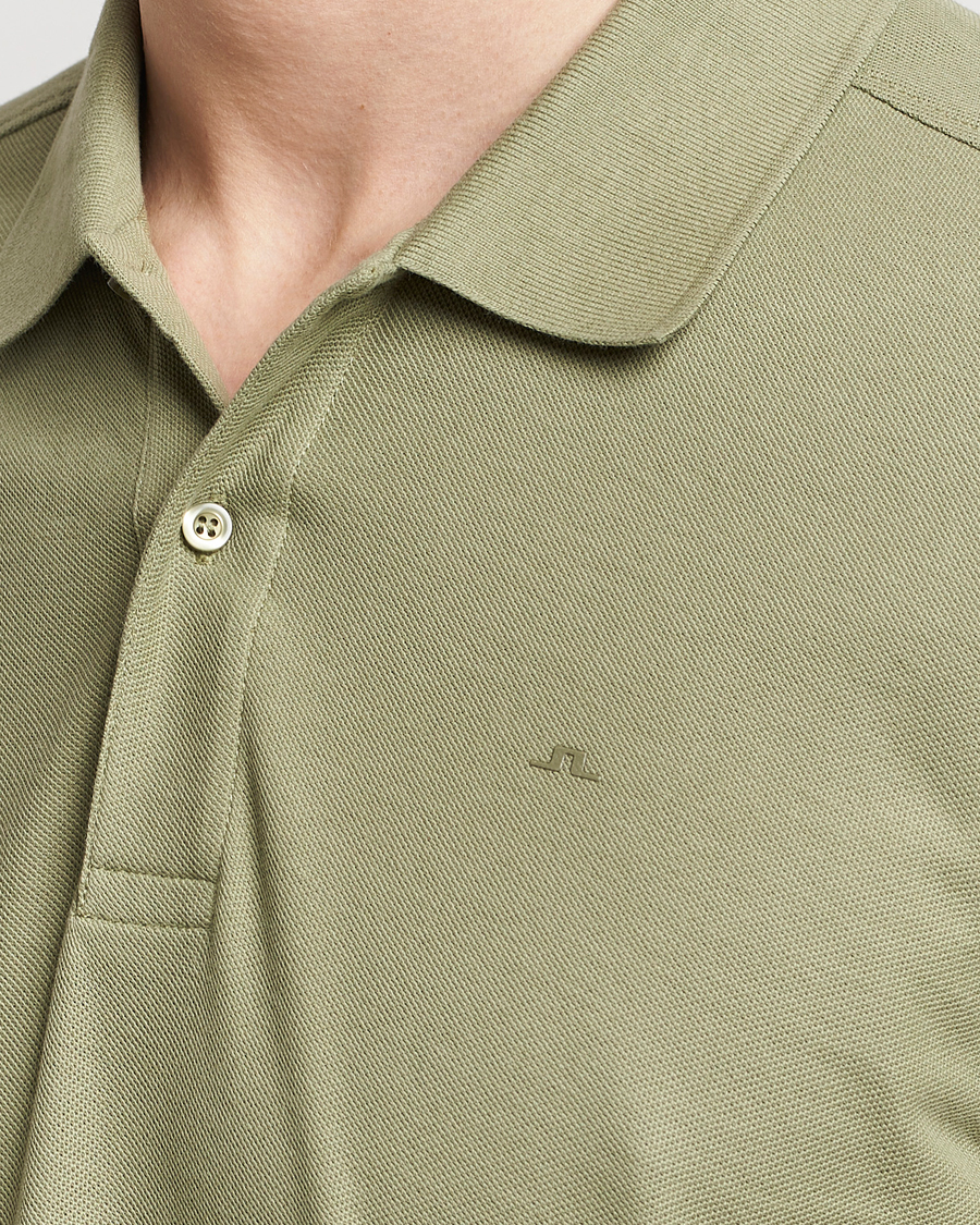 Hombres | Polos | J.Lindeberg | Troy Polo Shirt Oil Green
