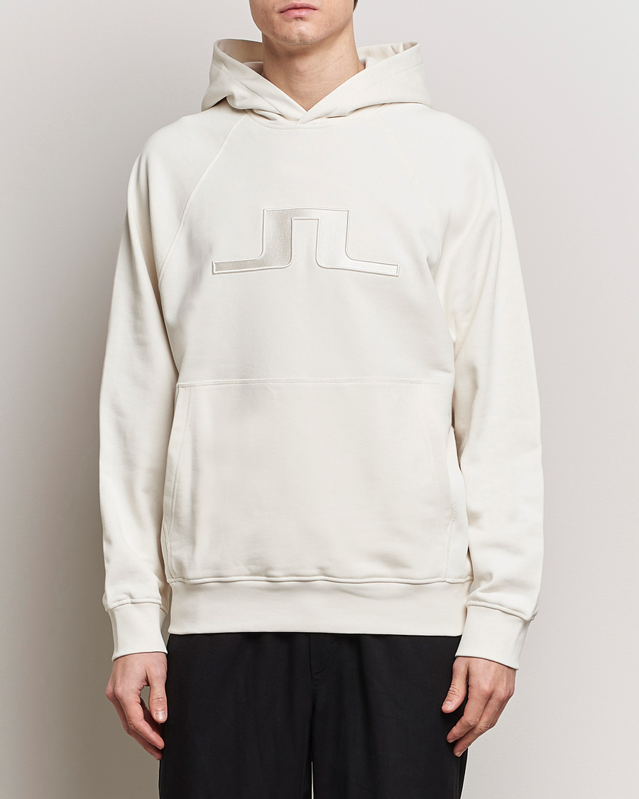 Hombres | Jerséis y prendas de punto | J.Lindeberg | Callan Bridge Hoodie Cloud White