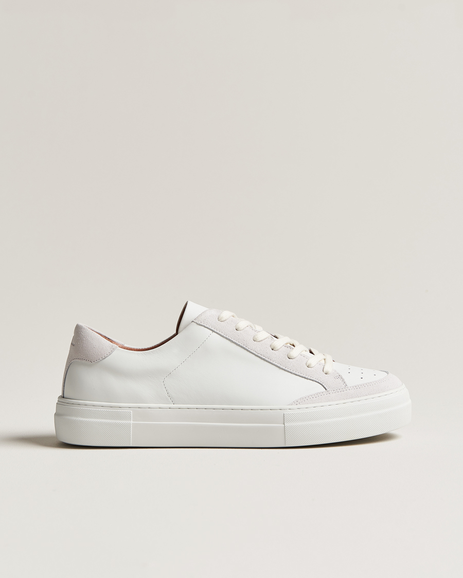 Hombres | J.Lindeberg Art Signature Leather Sneaker White | J.Lindeberg | Art Signature Leather Sneaker White