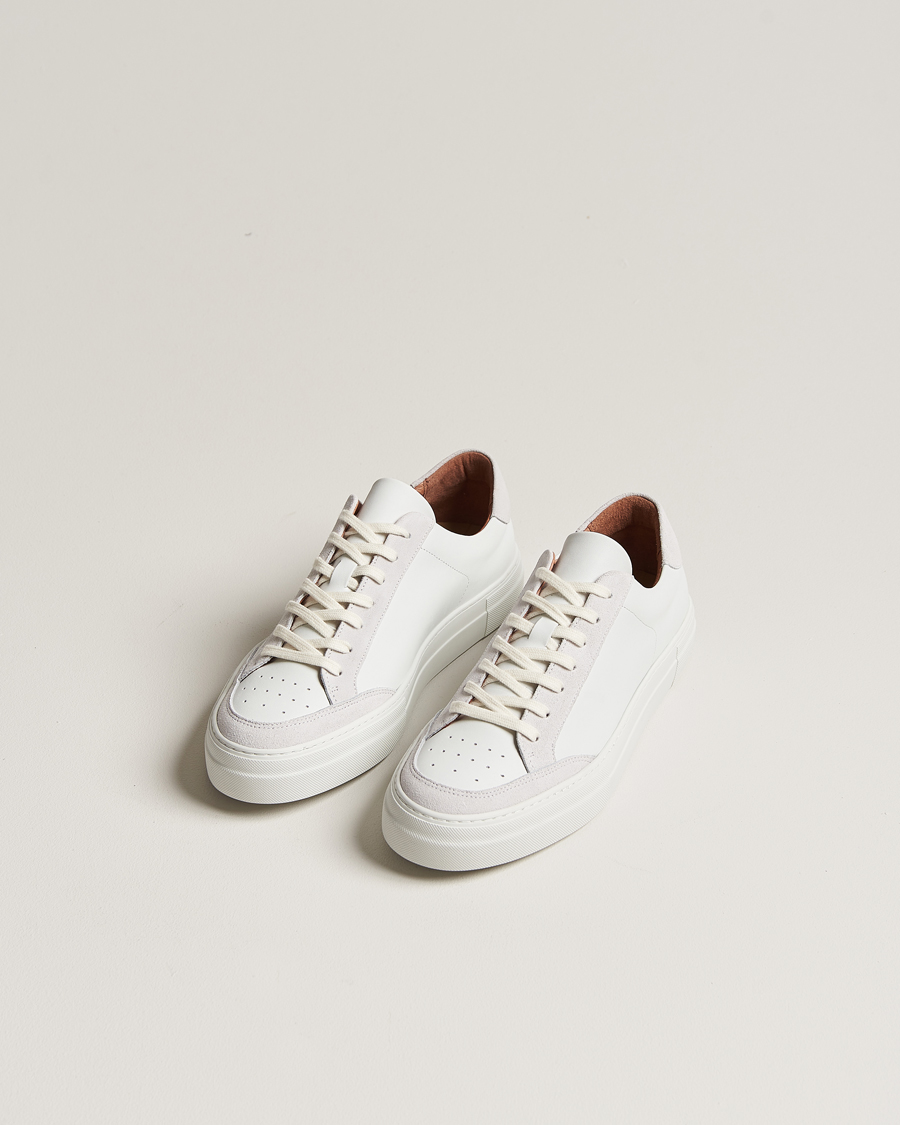 Hombres | Business & Beyond | J.Lindeberg | Art Signature Leather Sneaker White