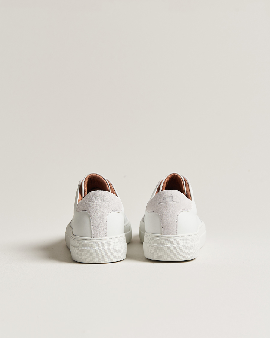 Hombres | J.Lindeberg Art Signature Leather Sneaker White | J.Lindeberg | Art Signature Leather Sneaker White