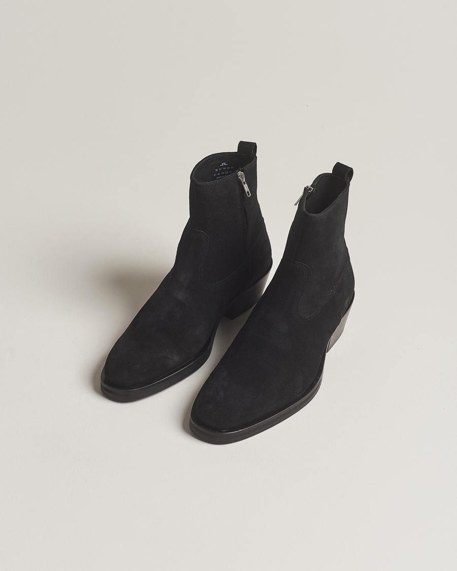 Hombres | J.Lindeberg Wyatt Suede Boots Black | J.Lindeberg | Wyatt Suede Boots Black