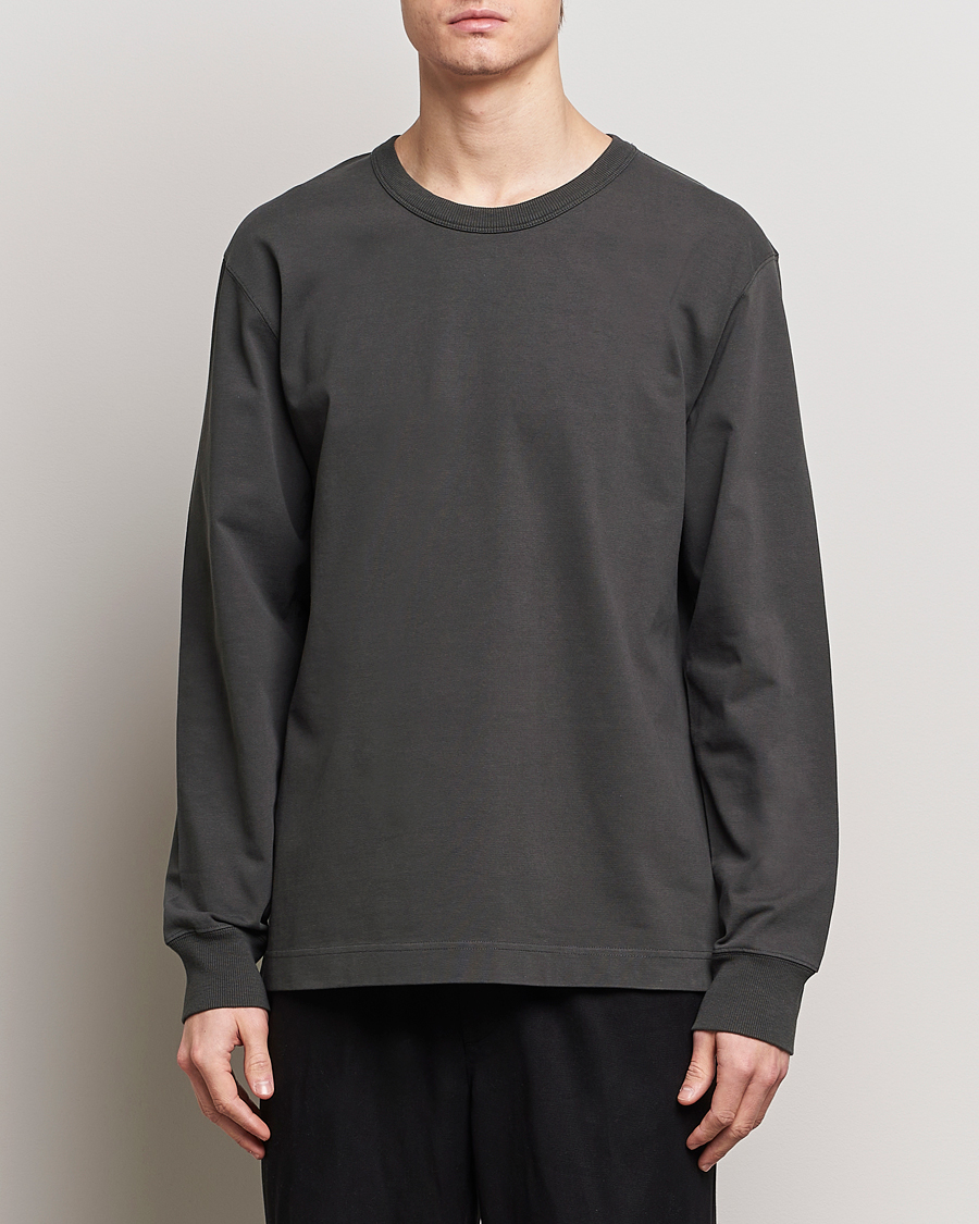 Hombres | Camisetas | CDLP | Heavyweight Long Sleeve T-Shirt Charcoal