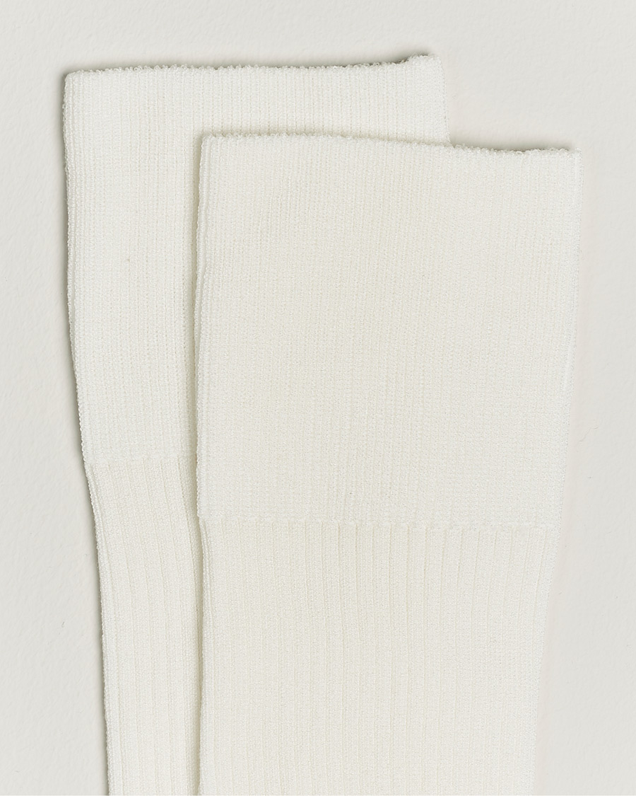 Hombres | Contemporary Creators | CDLP | Cotton Rib Socks White