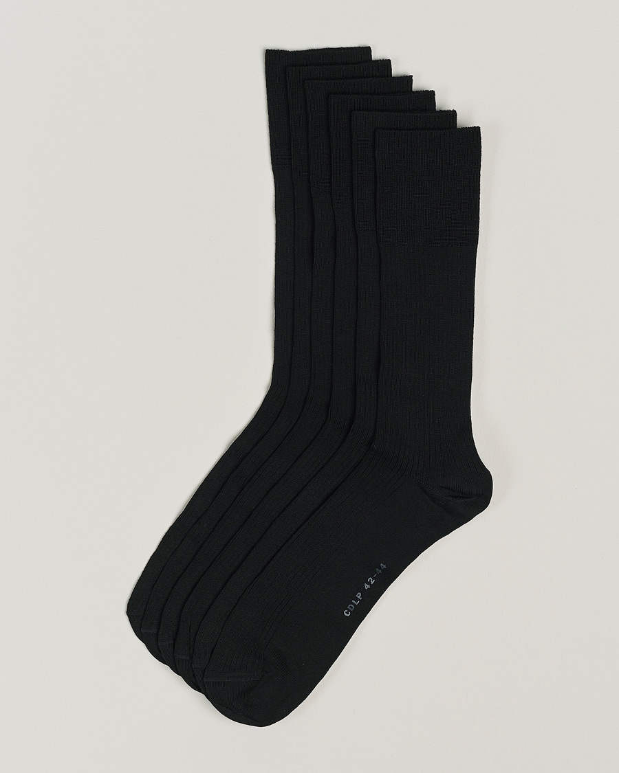 Hombres | Ropa interior y calcetines | CDLP | 6-Pack Cotton Rib Socks Black