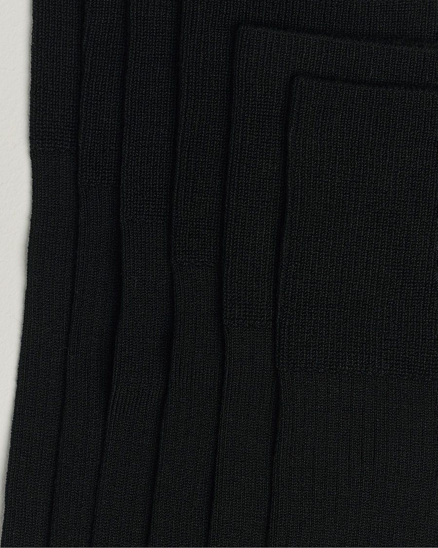 Hombres | Ropa interior y calcetines | CDLP | 6-Pack Cotton Rib Socks Black
