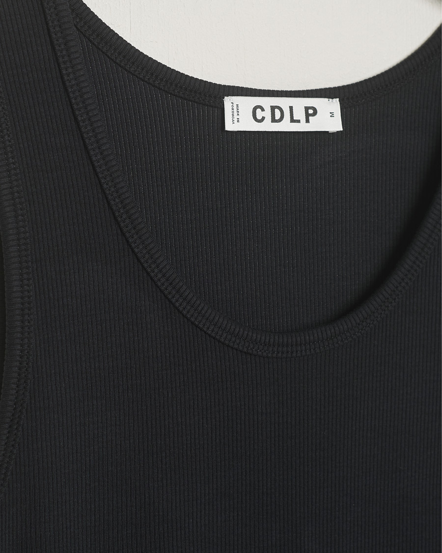Hombres | Camisetas de lino | CDLP | Rib Tank Top Off Black