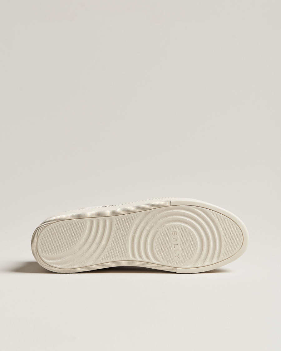 Hombres | Bally Rebby Leather Sneaker White/Ballyred | Bally | Rebby Leather Sneaker White/Ballyred