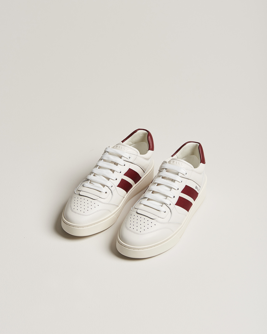Hombres | Zapatos | Bally | Rebby Leather Sneaker White/Ballyred