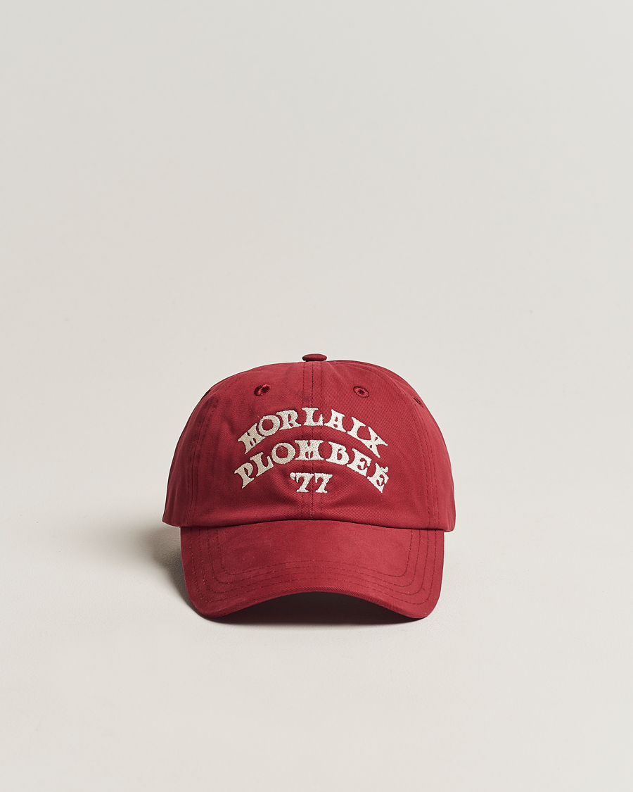 Hombres | Drake's Morlaix Plombee 77 Baseball Cap Red | Drake's | Morlaix Plombee 77 Baseball Cap Red