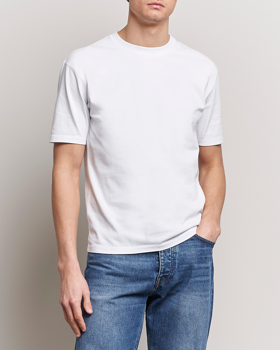 Hombres | Drake's | Drake's | Bird Graphic Print Hiking T-Shirt White