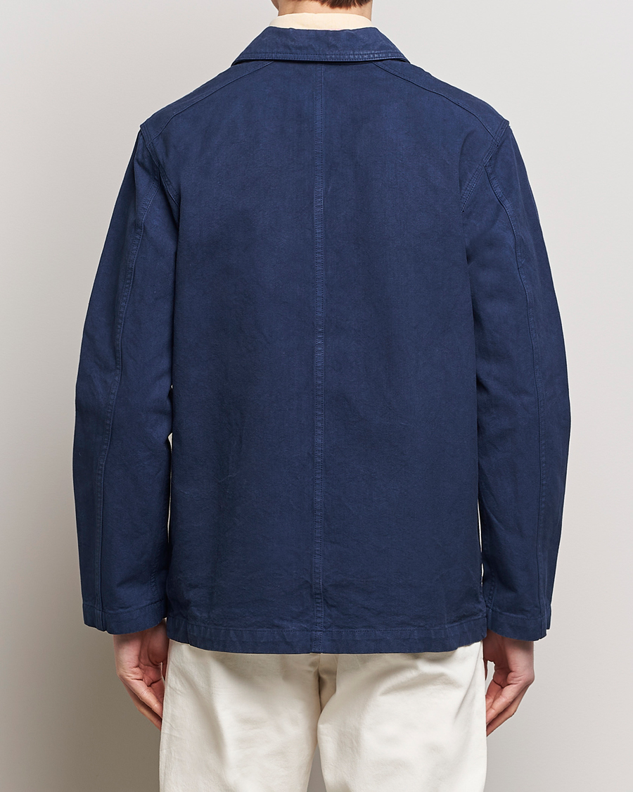 Hombres | Abrigos y chaquetas | Drake's | Duck Cotton Canvas Shore Jacket Navy