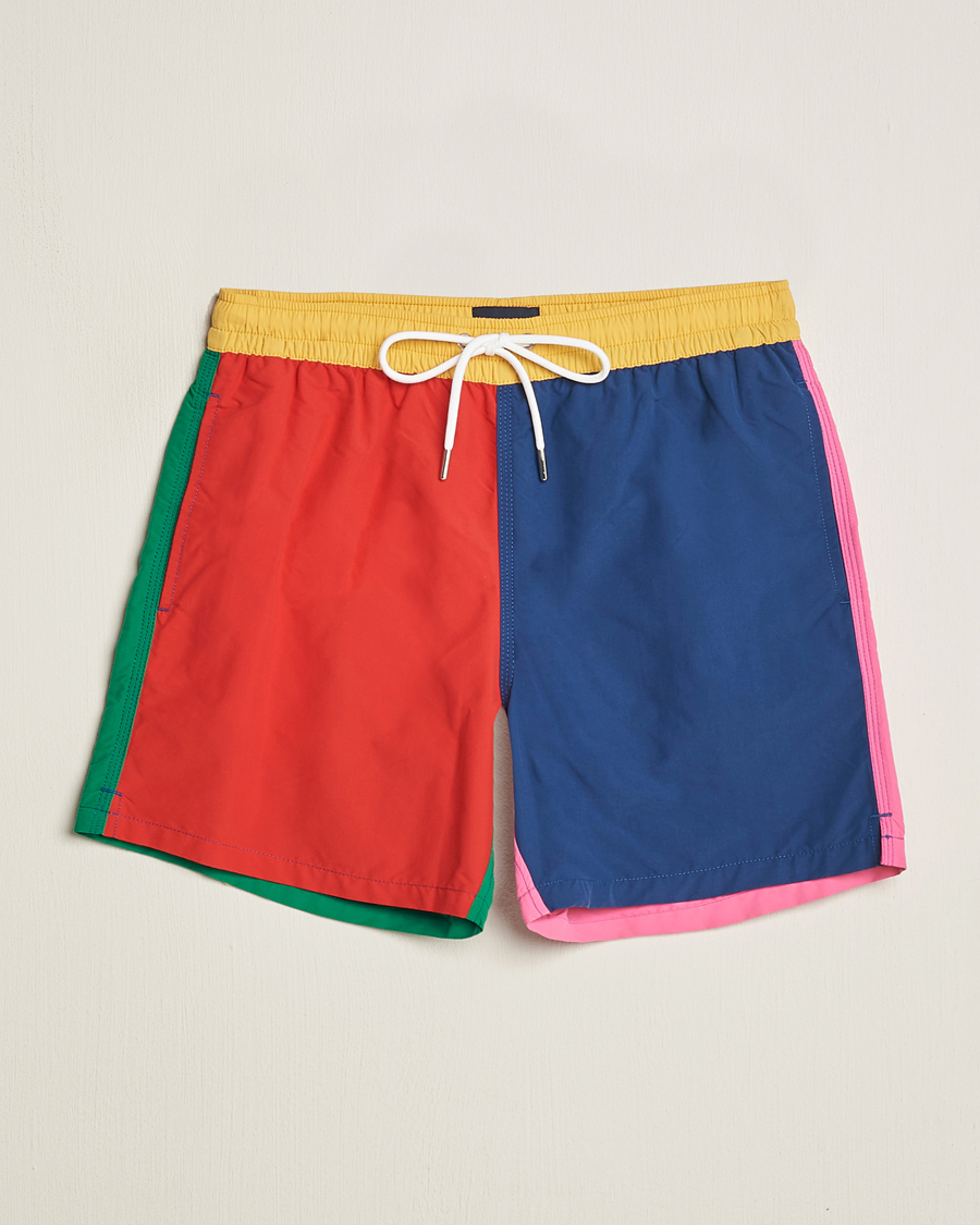 Hombres | Bañadores | Drake's | Colourblock Swimshorts Multi