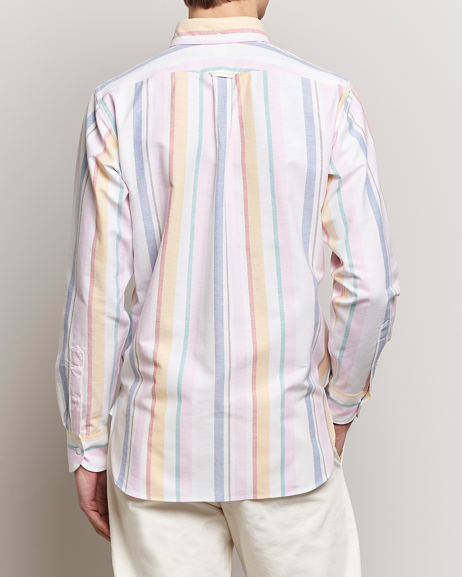 Hombres | Camisas | Drake's | Multi Stripe Oxford Shirt Multi