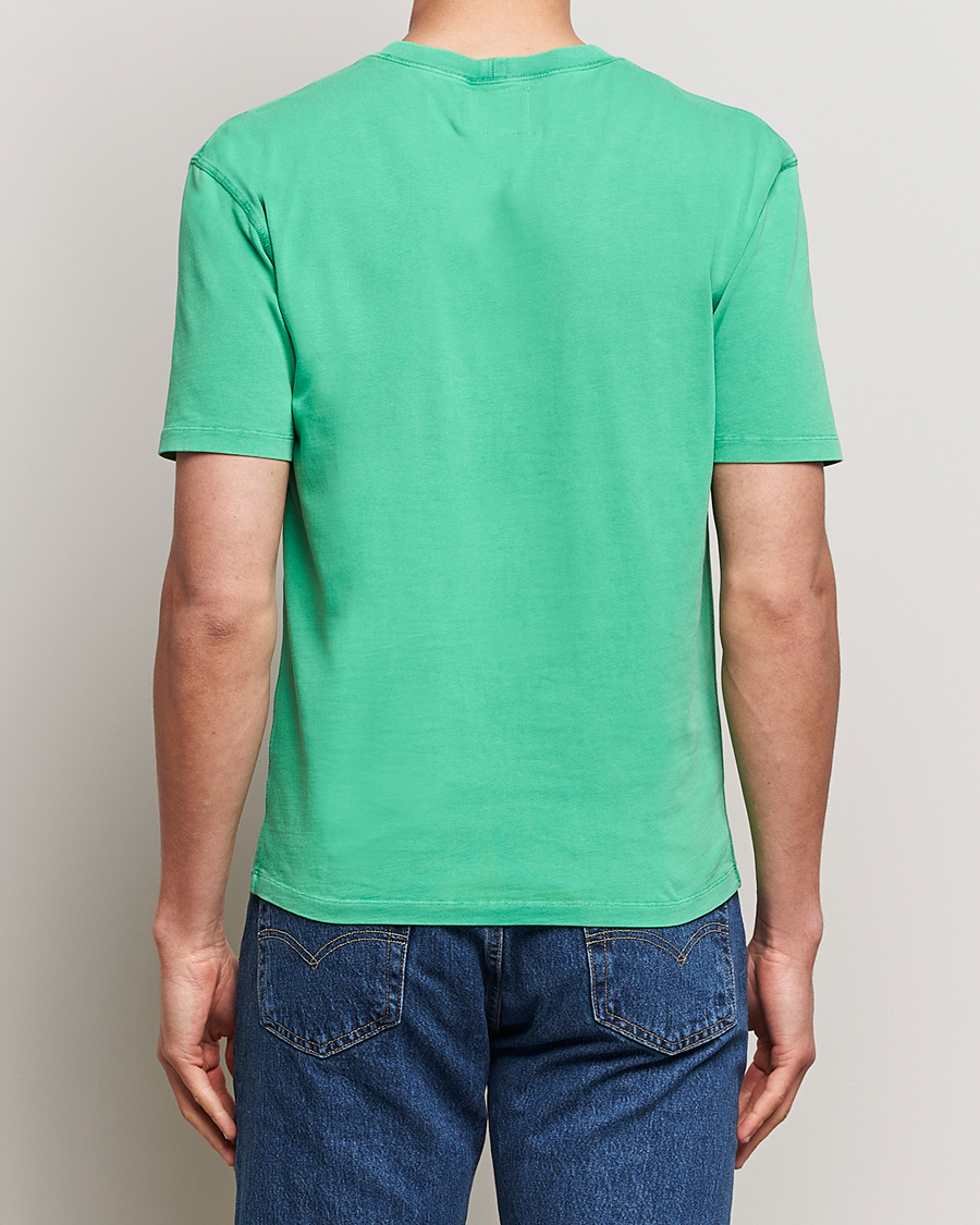 Hombres | Camisetas | Drake's | Washed Hiking T-Shirt Green
