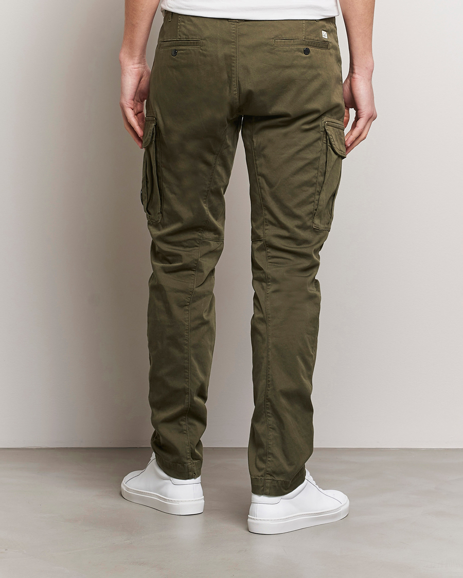 Hombres | Pantalones | C.P. Company | Satin Stretch Cargo Pants Army