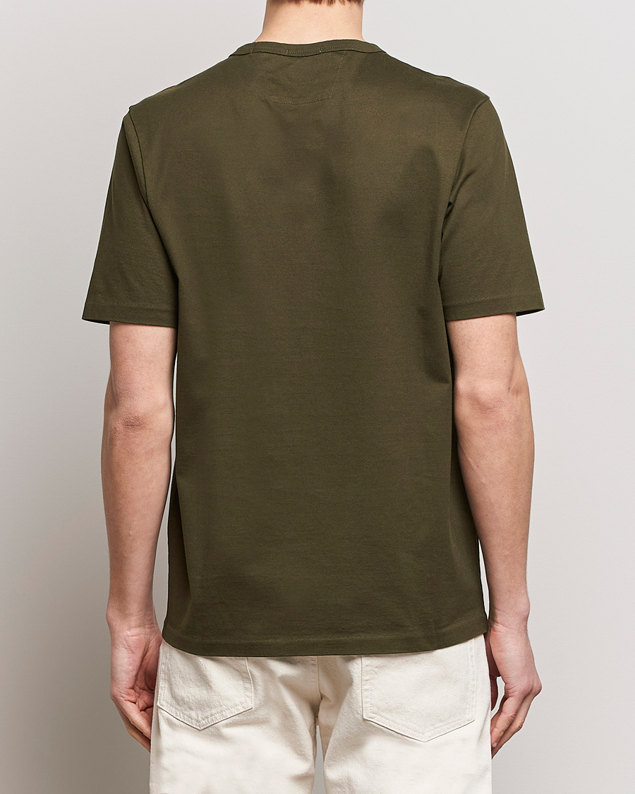 Hombres | Camisetas | C.P. Company | Mercerized Heavy Cotton Logo T-Shirt Army