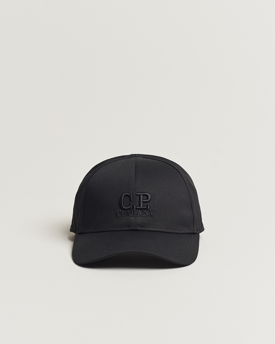 Hombres | C.P. Company Cotton Gabardine Cap Black | C.P. Company | Cotton Gabardine Cap Black