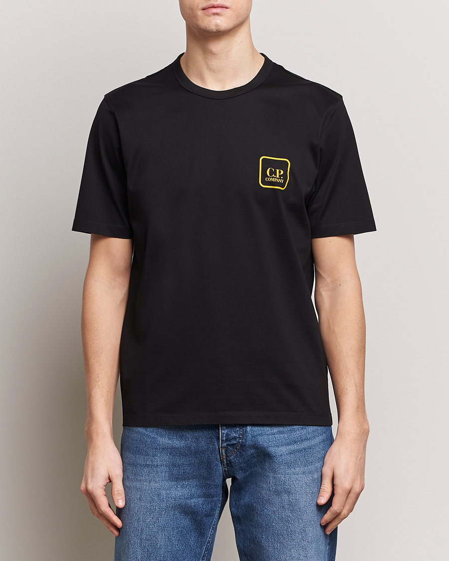 Hombres | C.P. Company | C.P. Company | Metropolis Mercerized Jersey Back Logo T-Shirt Black