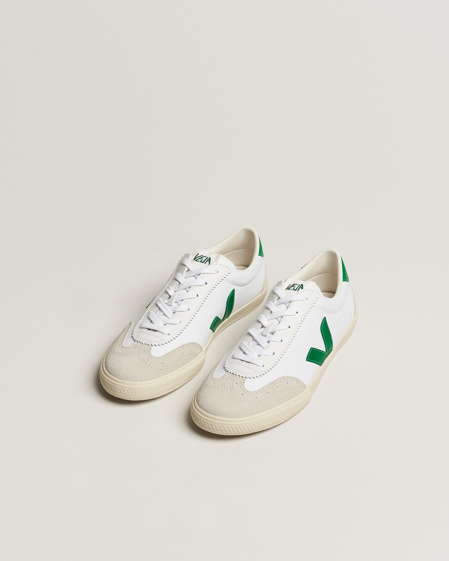 Hombres | Veja Volley Sneaker White/Emeraude | Veja | Volley Sneaker White/Emeraude