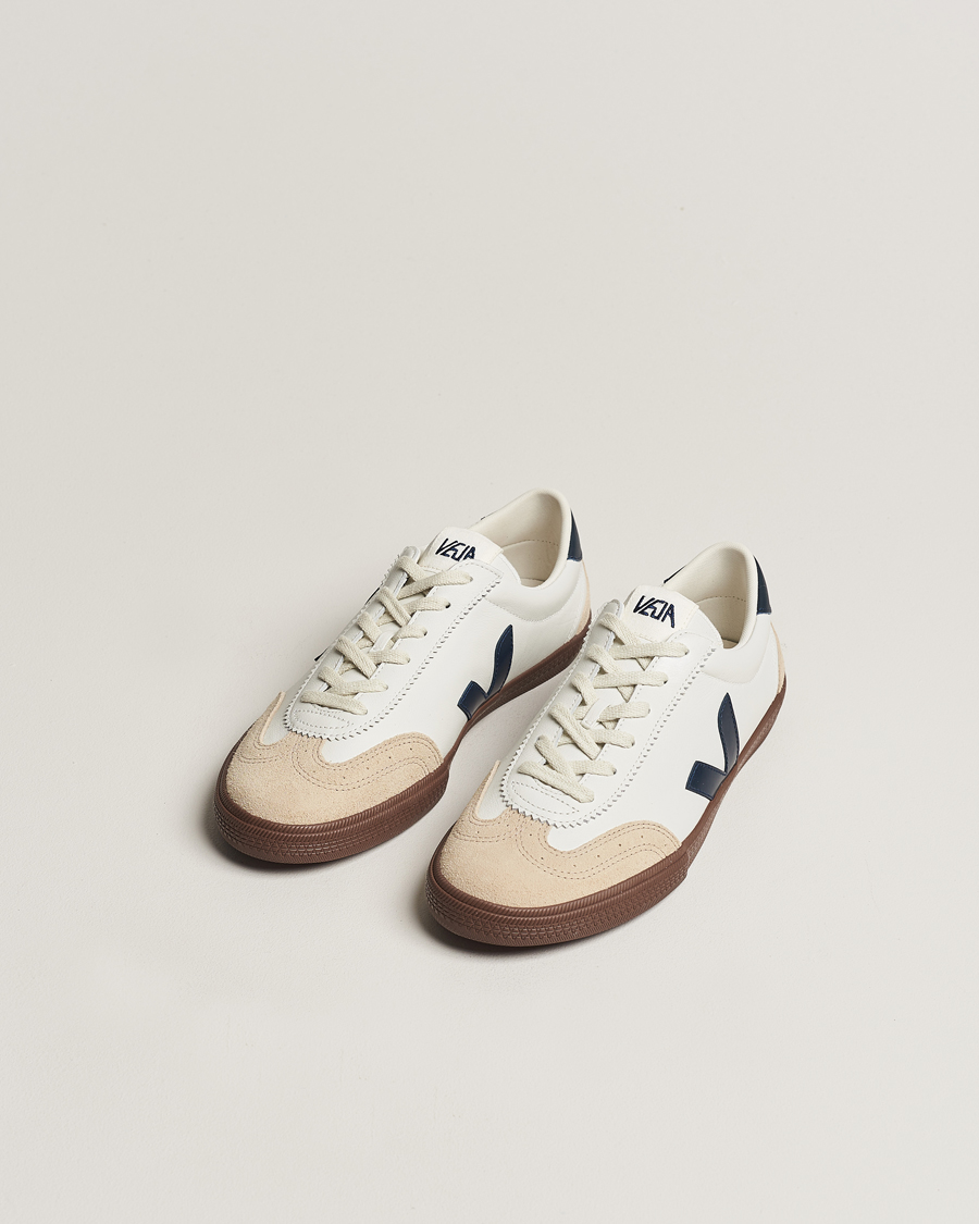 Hombres |  | Veja | Volley Leather Sneaker White Nautico Bark
