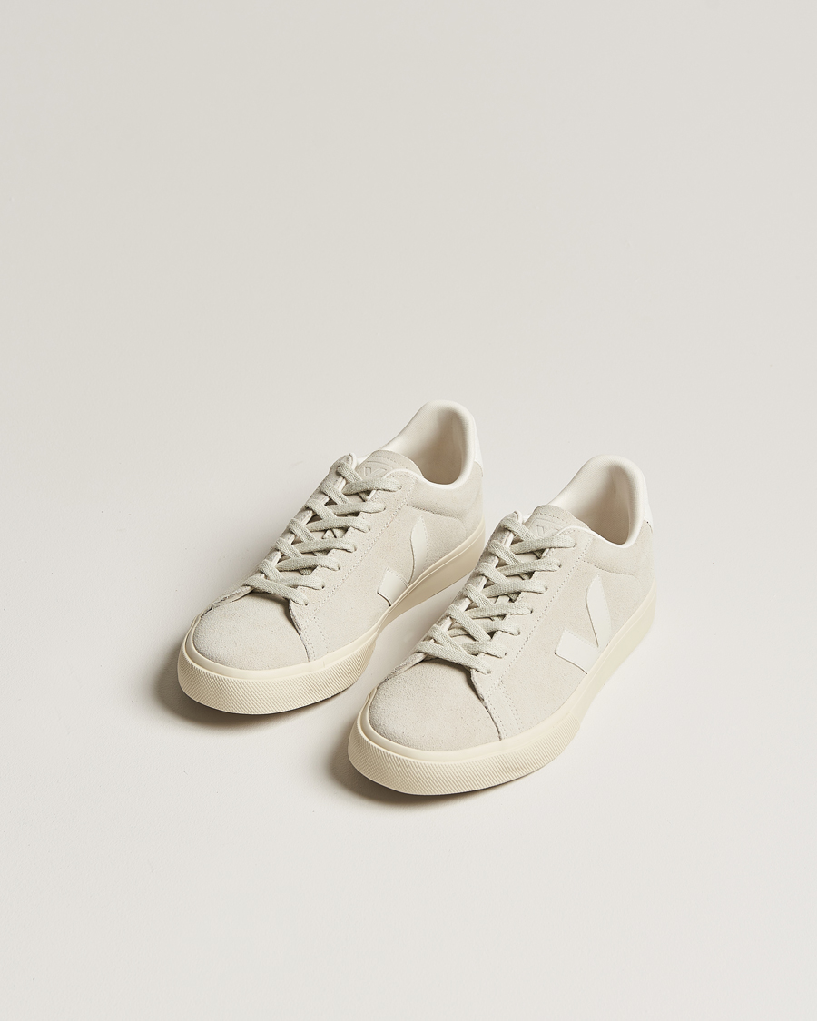Hombres | Zapatillas blancas | Veja | Campo Suede Sneaker Natural White