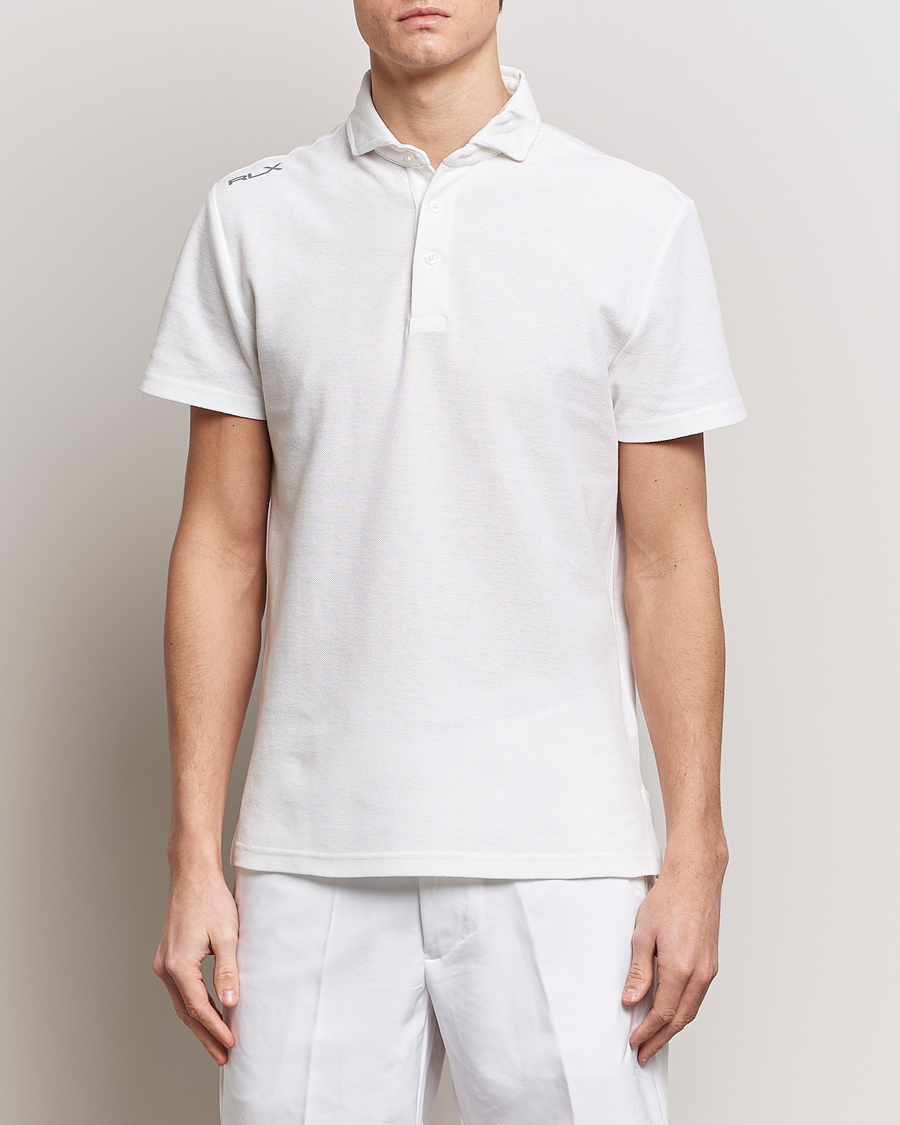 Hombres | Camisas polo de manga corta | RLX Ralph Lauren | Short Sleeve Polo Ceramic White