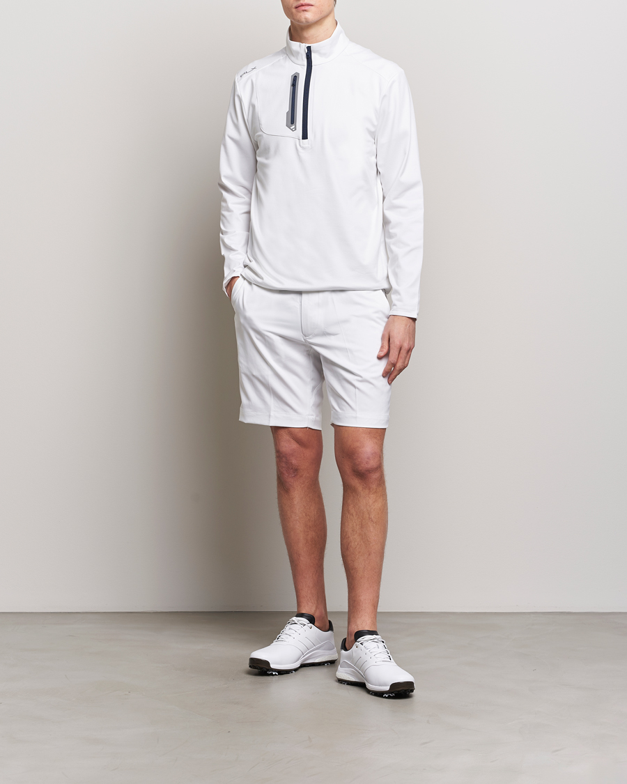 Hombres | Jerséis y prendas de punto | RLX Ralph Lauren | Luxury Jersey Half Zip Ceramic White