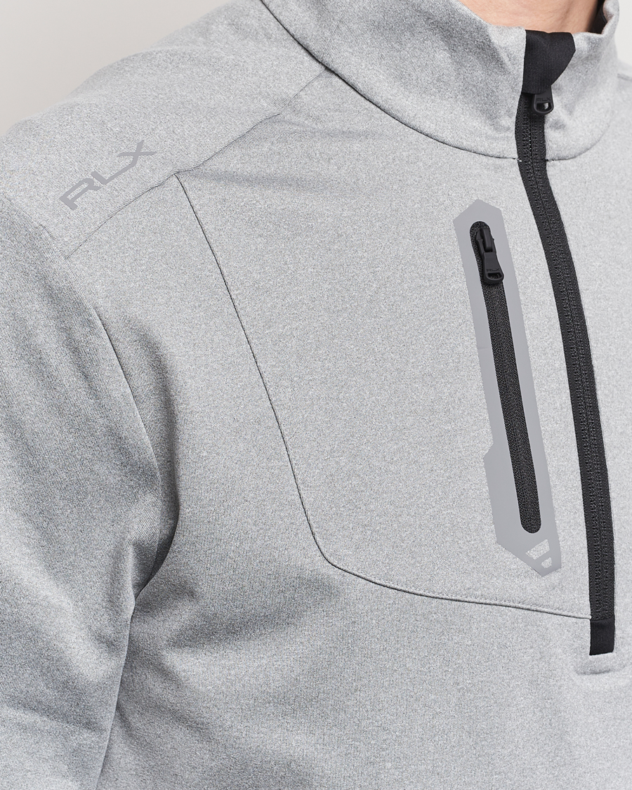 Hombres | Jerséis y prendas de punto | RLX Ralph Lauren | Luxury Jersey Half Zip Andover Heather