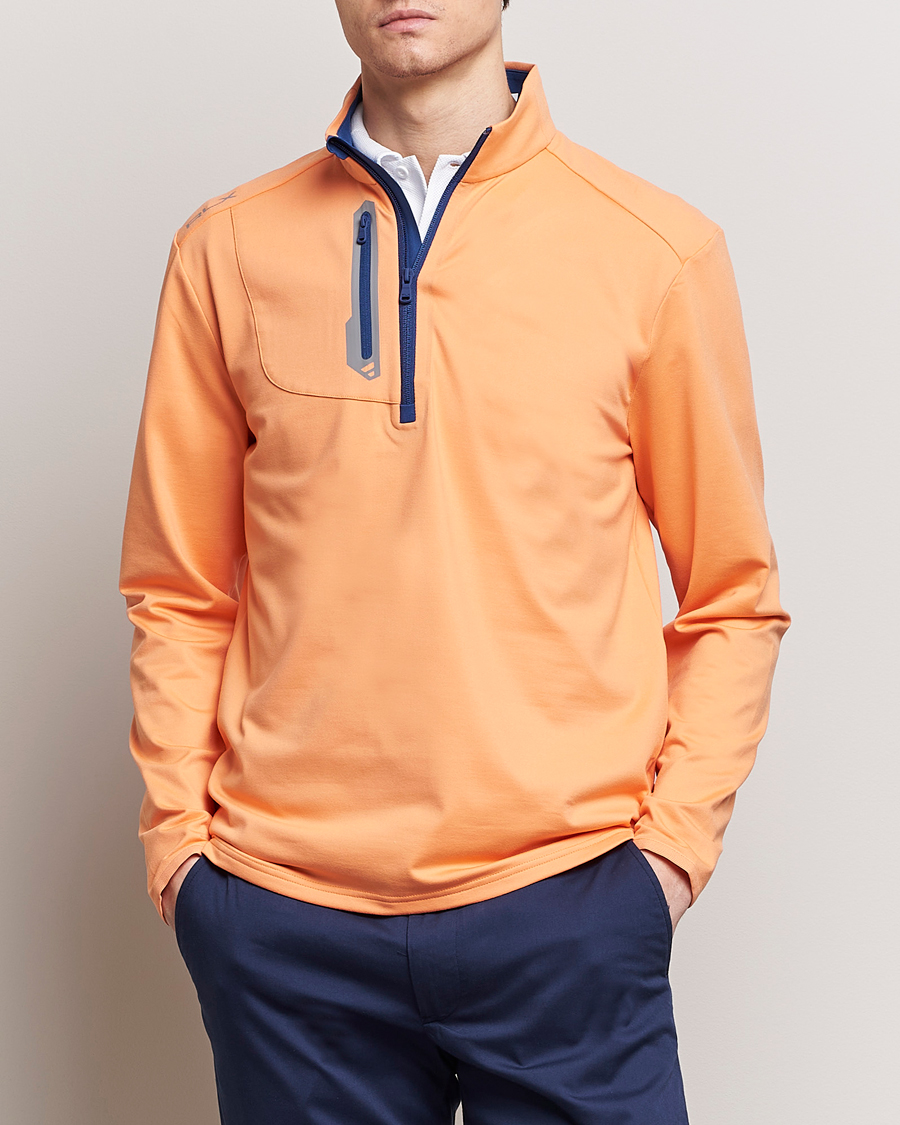 Hombres | Rebajas ropa | RLX Ralph Lauren | Luxury Jersey Half Zip Poppy Orange