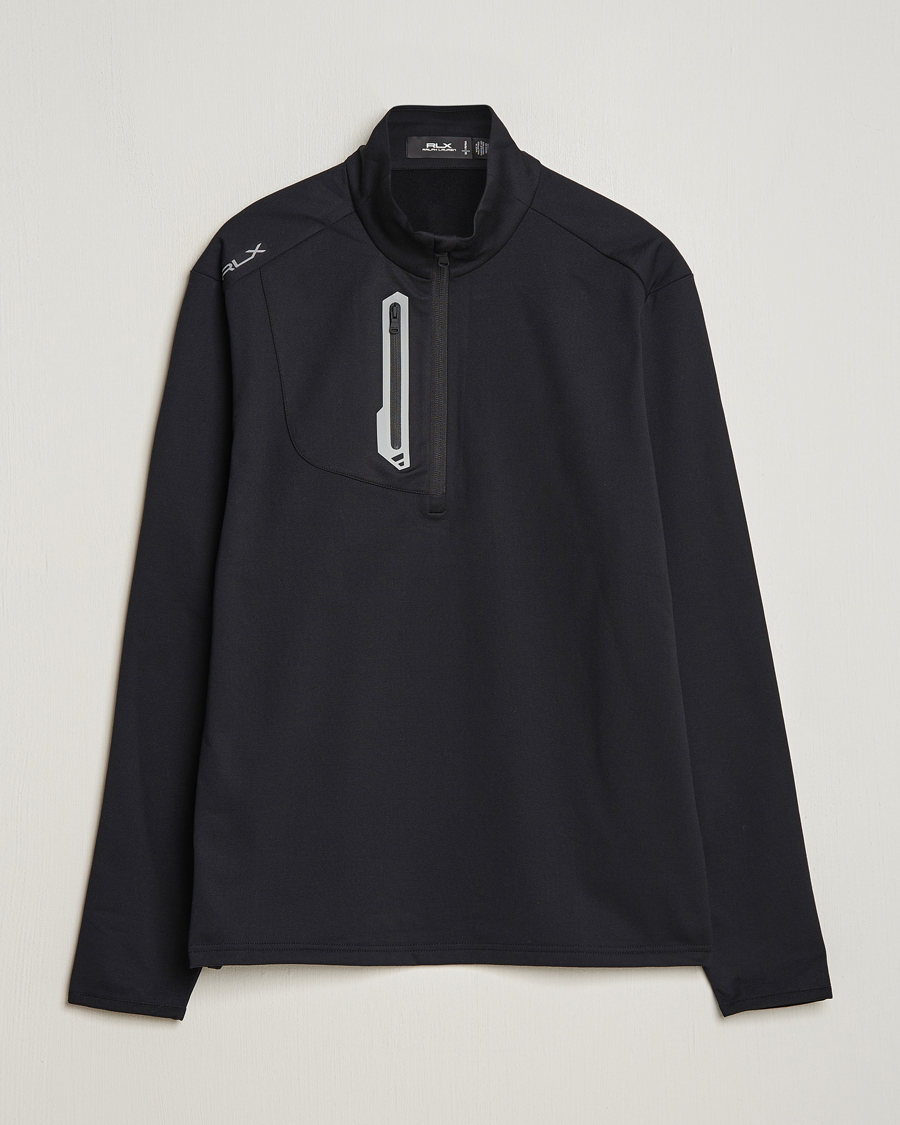 Hombres | Jerséis y prendas de punto | RLX Ralph Lauren | Luxury Jersey Half Zip Polo Black