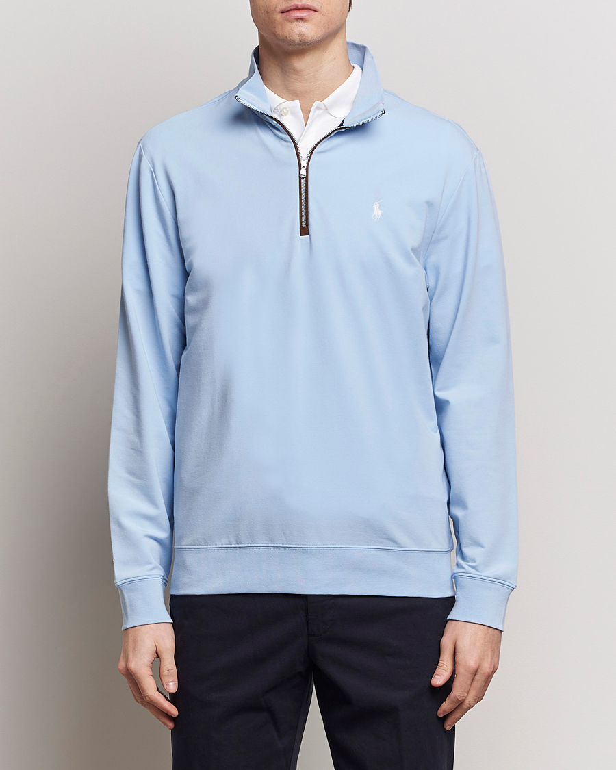 Hombres |  | Polo Ralph Lauren Golf | Terry Jersey Half Zip Sweater Office Blue