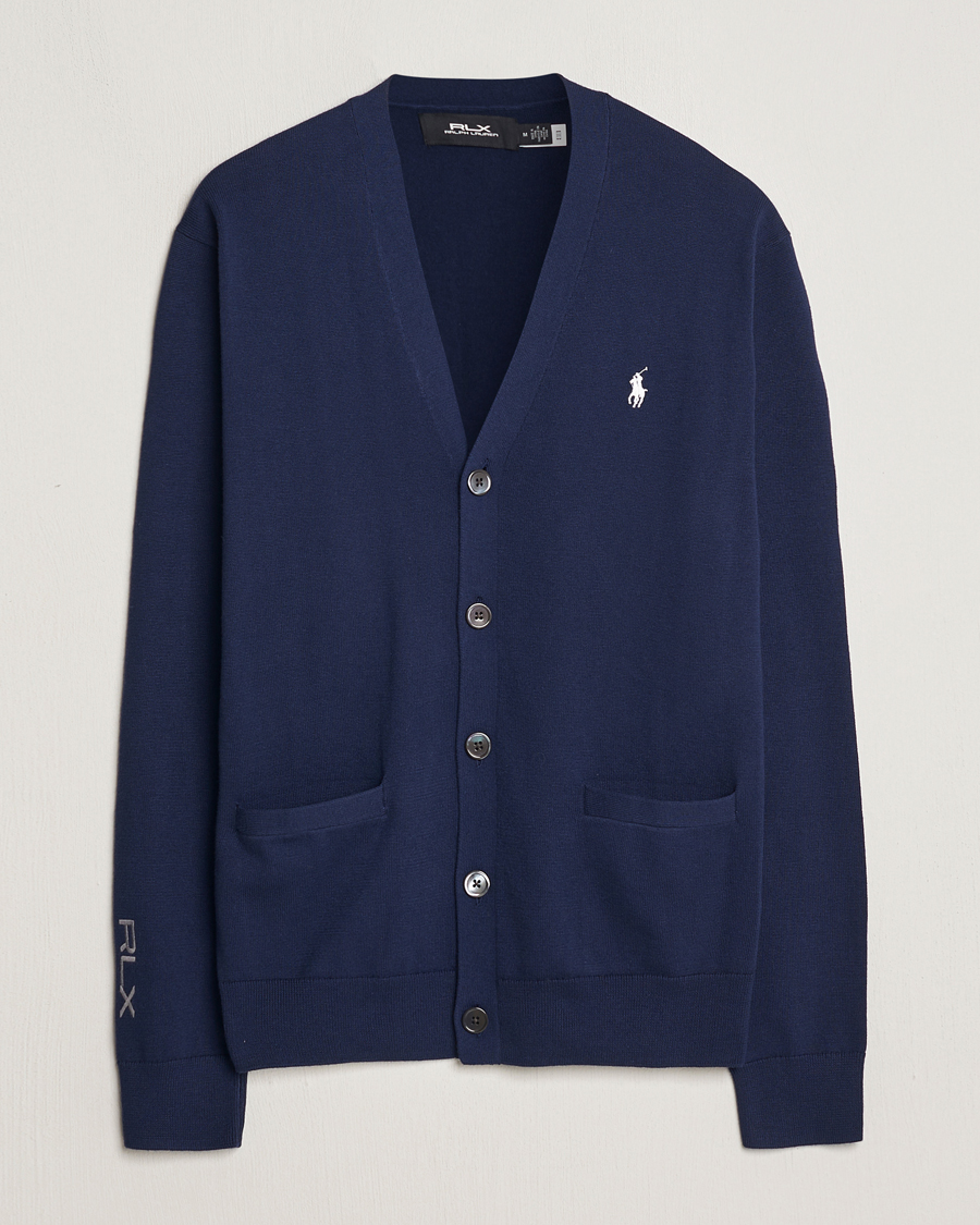 Hombres | Jerséis y prendas de punto | RLX Ralph Lauren | Cotton Cardigan Refined Navy