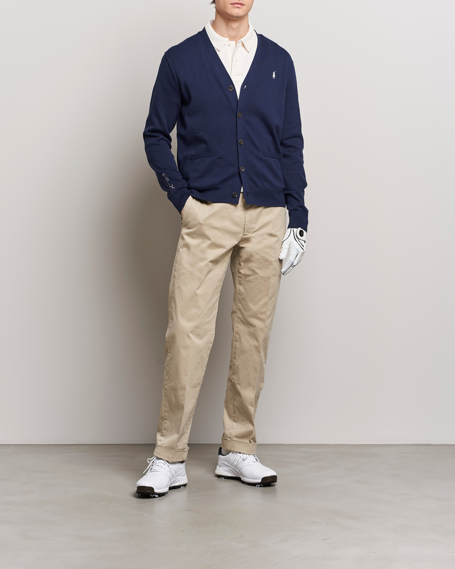 Hombres | Jerséis y prendas de punto | RLX Ralph Lauren | Cotton Cardigan Refined Navy
