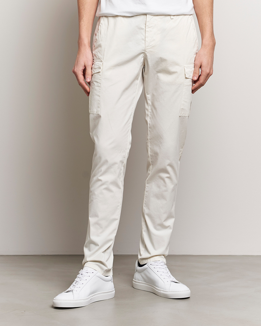 Hombres | Dondup | Dondup | Eddie Cargo Pants Off White